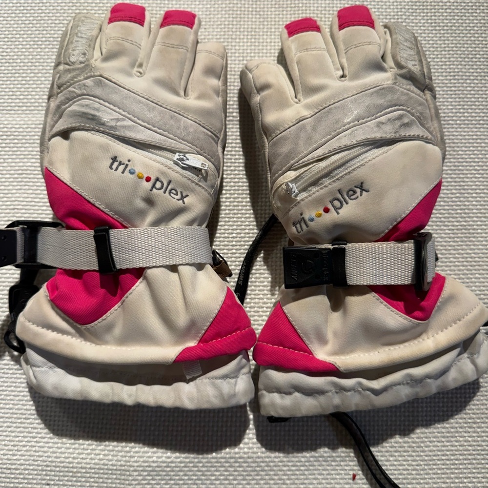 Swany Tri-Plex Pink and white  Winter Gloves